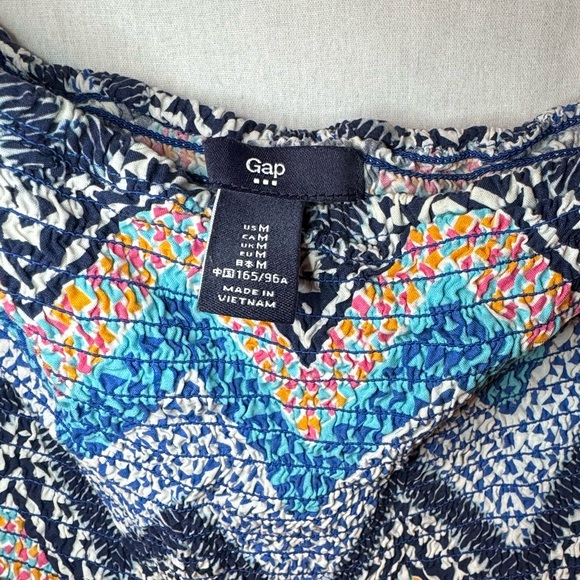 GAP Blue Chevron Maxi Sundress - Picture 2 of 4